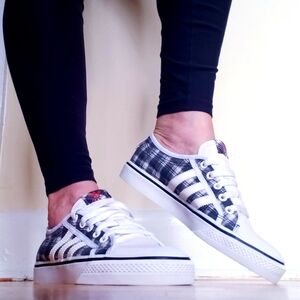 ADIDAS Originals NIZZA Low Sneakers - Plaid - 6US